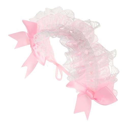 BESPORTBLE Haarband Mit Spitze Und Schleife Für Lolita-cosplay-party Kawaii-kleid-schleifen-kopfschmuck Verstellbarer Gummizug Komfortables Vintage-design Für Damen von BESPORTBLE