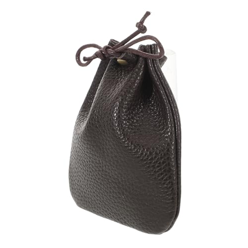 BESPORTBLE Vintage Münzbeutel mit Zugbandverschluss Kleines Portemonnaie für Münzen und Schlüssel Unisex Kleingeldbeutel Glücksbringer für Besondere Anlässe von BESPORTBLE
