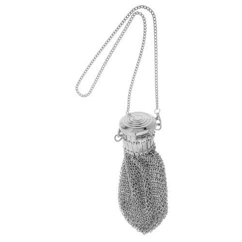 BESPORTBLE Vintage Münzhalter mit Drehverschluss Handgefertigtes Mesh Portemonnaie für Britische Münzen Kompakt und Sicher Klassisches Retro Design für Sammler und von BESPORTBLE