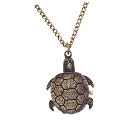 BESPORTBLE Taschenuhr Schildkrötenform Mit Kette Klassische Quarzuhren Für Männer Und Frauen Retro-Design Uhr Als Geschenk Hochwertige Verarbeitung von BESPORTBLE