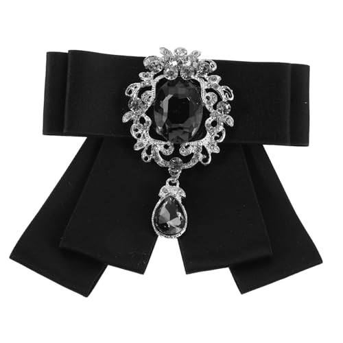 BESPORTBLE Vintage Schleifenbrosche für Männer Vorgebundene Fliege Anstecknadel für Hochzeiten Formelle Anlässe Langlebige Materialien Elegantes Design Perfektes Accessoire für Trauzeugen von BESPORTBLE