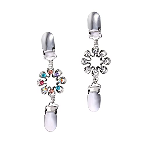 BESPORTBLE Vintage Shawl Clips aus Langlebiger Legierung Cardigan Clips mit Blumenmotiv Praktische Umhang und Pulloverclips für Damen Rostfrei und Vielseitig für Strickjacken und Kleidung von BESPORTBLE