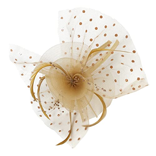 BESPORTBLE Vintage Spitzen Fascinator Hut Schleier Eleganter Kopfschmuck Für Partys Cosplay Und Besondere Anlässe von BESPORTBLE