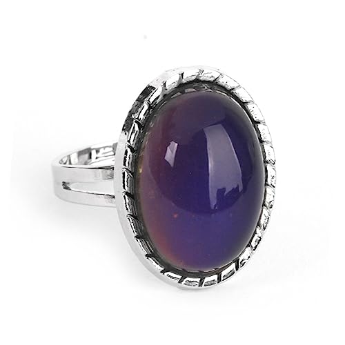 BESPORTBLE Vintage Unisex Farbwechselring Oval Verstellbar Stimmungsring Legierung Fingerstimmungsring Ringinnendurchmesser Ca Passend Für Jede Fingergröße BESPORTBLE Vintage Unisex Farbwechselring Oval Verstellbar Stimmungsring Legierung Fingerstimmungsring Ringinnendurchmesser Ca Passend Für Jede Fingergröße von BESPORTBLE