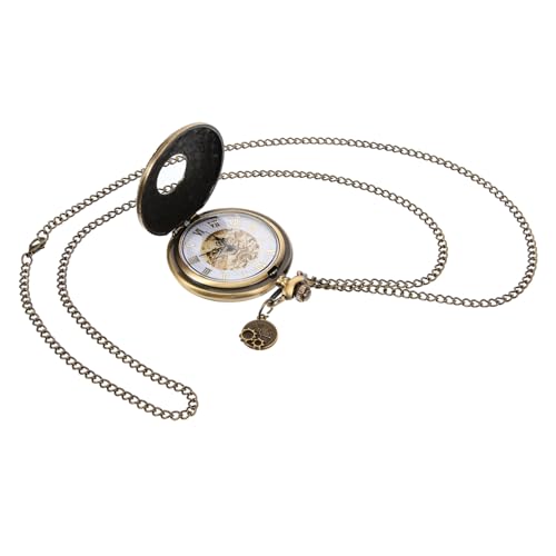 BESPORTBLE Retro Taschenuhr Mit Kette Vintage Design Mechanische Quarz-Uhr Für Männer Und Frauen Als Zu Besonderen Anlässen Und Tragbar von BESPORTBLE