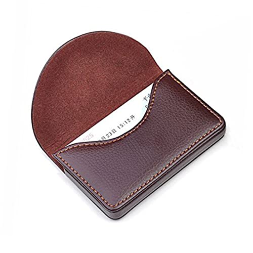 BESPORTBLE Namensetui Mit Magnetverschluss Businessmappe Aus Edlem Pu- Etuihülle Für Visitenkarten Und Kreditkarten Business Organizer Tragbar in Kaffee Farbe Für Männer Und Frauen von BESPORTBLE