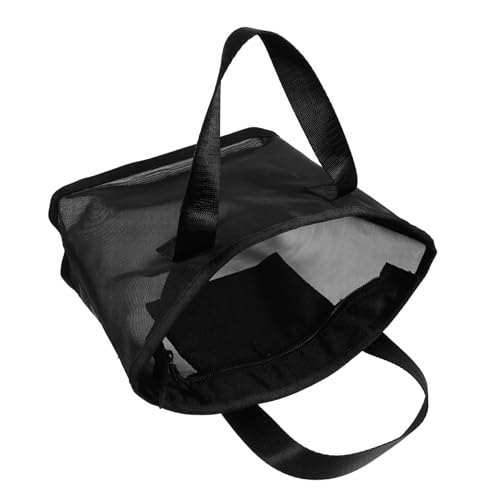BESPORTBLE Wäschesack Klein Kosmetische Reisetasche Reise-Make-up-Tasche Netzbeutel Kosmetiktaschen Tragbare Reise Reisen Sie Toilettenbeutel Kulturbeutel Mesh -toilettenbeutel Nylon Black von BESPORTBLE
