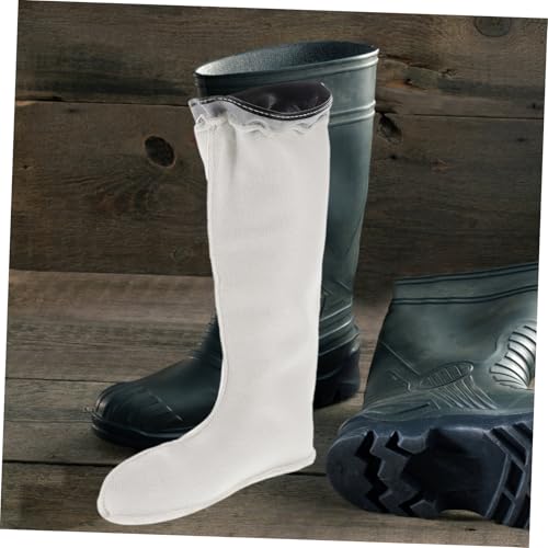 BESPORTBLE Warme Isolierte Fleece Schuhüberzüge für Regenstiefel Hohe Schaft Design Schützt vor Schnee und Kälte Robust und Schützend für Arbeitsschuhe Flauschige Innenfütterung für Kalte von BESPORTBLE