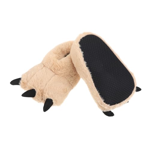 BESPORTBLE Warme Plüsch hausschuhe im Cartoon stil Gemütliche Winter pantoffeln für Damen und Herren Weiche Kuschelige Filzpantoffeln Rutschfeste Bequeme Hausschuhe für Innen und Außen von BESPORTBLE