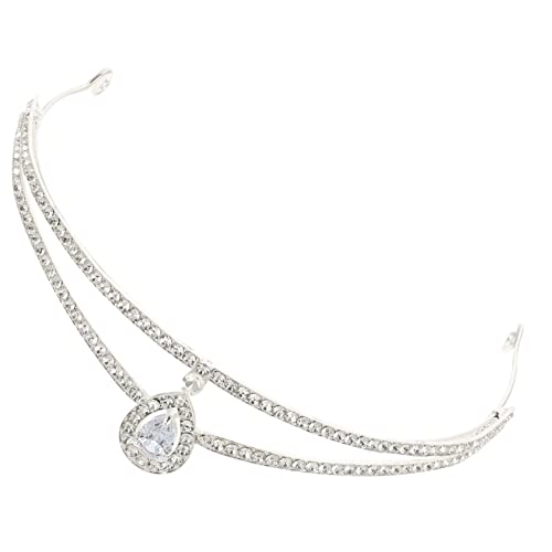 BESPORTBLE Wasserdiamant Tiara Für Glitzernde Hochzeitskrone Handgefertigte Hochzeit Tiara Für Hochzeiten Brautpartys Besondere Anlässe von BESPORTBLE