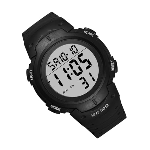 BESPORTBLE Wasserdichte Sportarmbanduhr Für Herren Elektronische Uhr Mit Leuchtendem Design Multifunktionsuhr Für Outdoor-aktivitäten Bequeme Und Langlebige Uhr Für Männer Und Jungen von BESPORTBLE
