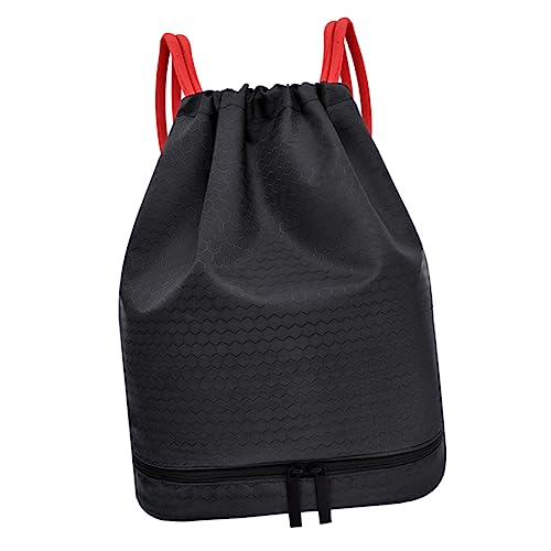 BESPORTBLE Wasserdichter Rucksack Mit Trennbeutel Für Schuhe Und Handtücher Kordelzug Packsack Für Fitnessstudio Reisen Und Camping Trocken-nass-getrennt Tasche von BESPORTBLE