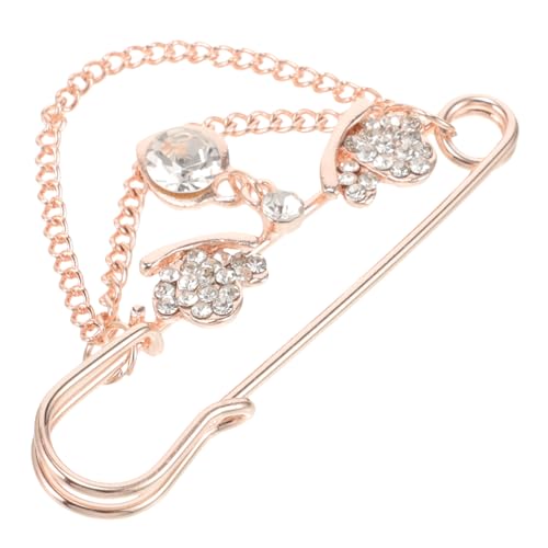 BESPORTBLE Wasserstrahlbesetzte Damen Strickjacken Brosche mit Sicherheitsnadel Leichter Langlebiger Shawl Clip für Kleidung und Schal Modebrosche als und Dekoration von BESPORTBLE