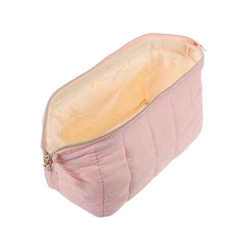 BESPORTBLE Weiche Kosmetiktasche Damen Tragbar Leicht Große Kapazität Reise Kulturbeutel Waschbeutel für Mädchen Pflegeprodukte Organizer Rosa von BESPORTBLE