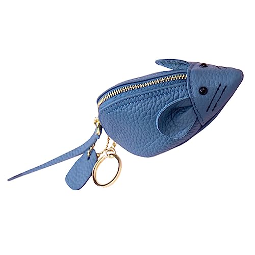 BESPORTBLE Weiche Ledermünzen Brieftasche Beutel Wechseln Münzorganisator Geldbeutel Geschmeidige Geldbörse Handtaschen Mini-geldbörse Kleine Veränderungspanne Portemonnaie Münzbeutel Blau Pu von BESPORTBLE