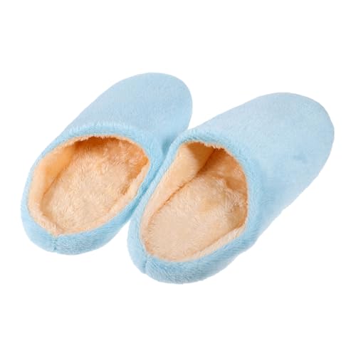 BESPORTBLE Weiche Leichte Hausschuhe mit Flauschigem Innenfutter Rutschfest Geräuscharm Baumwollgepolstert für Damen und Herren für Winter und Indoor Nutzung von BESPORTBLE