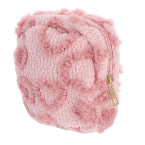 BESPORTBLE Weiche Plüsch Make Up im Mini Reise Cosmetic Organizer für Teenager Fuzzy Geldbörse für Unterwegs von BESPORTBLE