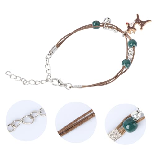 BESPORTBLE Weihnachtliches Damen Armband mit Anhänger Dekoratives Schmuckstück für Festliche Partys Komfortabel und Fein Verarbeitet zu Weihnachten und Feiertagen von BESPORTBLE