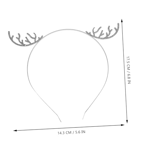 BESPORTBLE Weihnachts Haarreif Geweih mit Strasssteinen Robustes Kopfband Komfortabel und Rutschfest Festliches Accessoire für Frauen Mädchen Weihnachtsfeier Halloween Party von BESPORTBLE