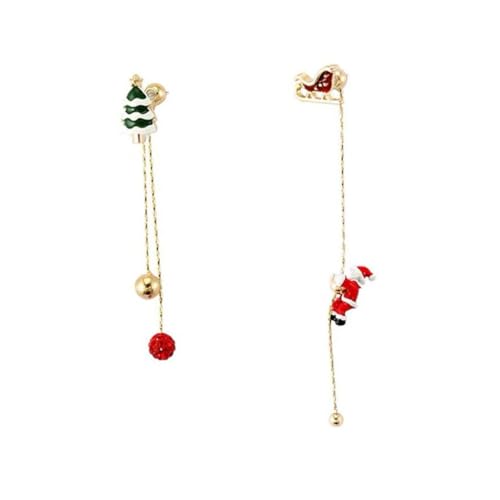BESPORTBLE Weihnachts Ohrringe Damen Asymmetrisch Santa Ohrhänger Tassel Weihnachtsbaum Ohrschmuck Festlich Elegant BESPORTBLE Weihnachts Ohrringe Damen Asymmetrisch Santa Ohrhänger Tassel Weihnachtsbaum Ohrschmuck Festlich Elegant von BESPORTBLE