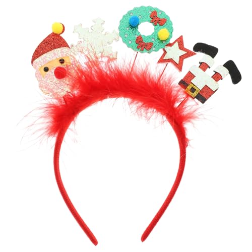 BESPORTBLE Weihnachts Stirnband für Süßes Dekorations Accessoire für Xmas Partys mit Lebendigem Design und Hochwertiger Verarbeitung für Festliche Anlässe und Familienfeiern von BESPORTBLE