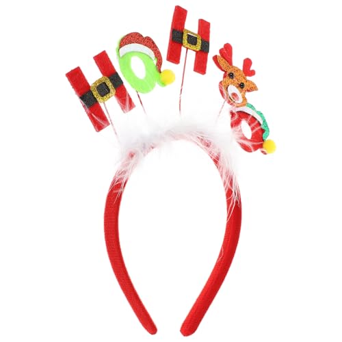 BESPORTBLE Weihnachts Stirnband mit Geweih für Erwachsene Dekoratives Haaraccessoire für Xmas Partys Lustiges Party Accessoire mit Weihnachtlichem Design für Familienfeiern und Fotos von BESPORTBLE
