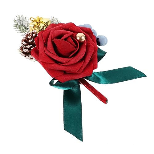 BESPORTBLE Weihnachts Themen Boutonniere Mit Kiefernkegel Roten Künstliche Corsage Für Hochzeitsdekoration Festliche Anlässe Elegantes Hochzeitsaccessoire BESPORTBLE Weihnachts Themen Boutonniere Mit Kiefernkegel Roten Künstliche Corsage Für Hochzeitsdekoration Festliche Anlässe Elegantes Hochzeitsaccessoire von BESPORTBLE
