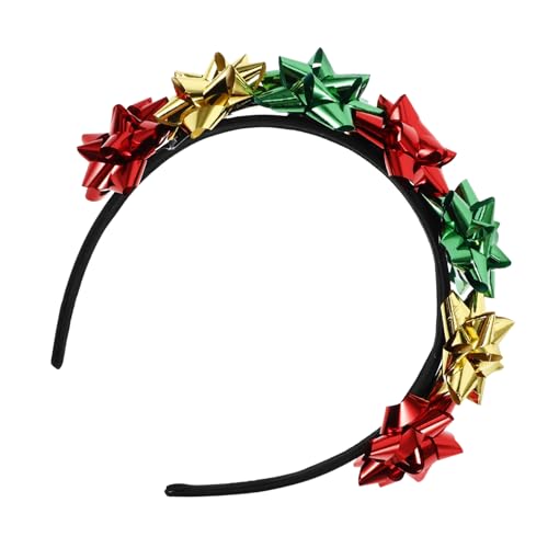 BESPORTBLE Weihnachtsstirnband Mit Schleife Haarreif Für Weihnachten Kopfbedeckung Für Feiertagsparty Haarschmuck Aus Legierung Und Kunststoff Passt Zu Verschiedenen Frisuren von BESPORTBLE