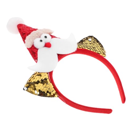BESPORTBLE Weihnachtsmann-motiv Stirnband Für Weihnachts-party Haar-accessoire Weihnachts-stirnband Mit Süßem Design Aus Sicherem Material Für Fotos Und Feiertage von BESPORTBLE