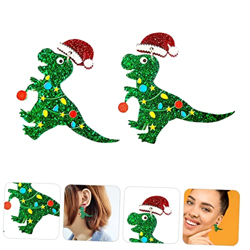 BESPORTBLE Weihnachtsohrringe Dinosaurier Ohrhänger Kreative Weihnachtsbaum Ohrschmuck Damen Festliche Ohrringe Geschenkidee BESPORTBLE Weihnachtsohrringe Dinosaurier Ohrhänger Kreative Weihnachtsbaum Ohrschmuck Damen Festliche Ohrringe Geschenkidee von BESPORTBLE