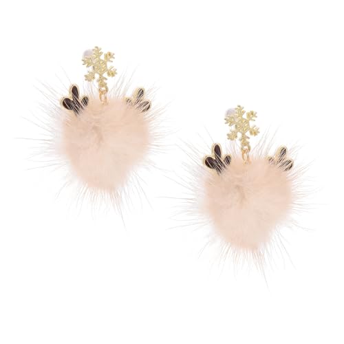BESPORTBLE Weihnachtsohrringe Schneeflocken Rentiergeweih Kugel Ohrstecker Festlicher Schmuck Leicht Komfortabel Xmas Ohrschmuck Damen von BESPORTBLE