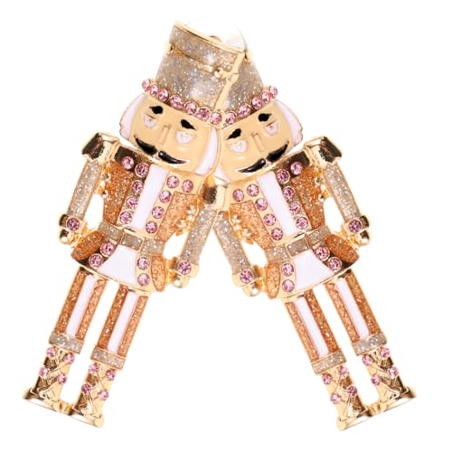 BESPORTBLE Weihnachtsohrringe Strassohrringe Frauen Nutcracker Dangle Earrings Festlicher Schmuck für Weihnachten und Silvester Party von BESPORTBLE