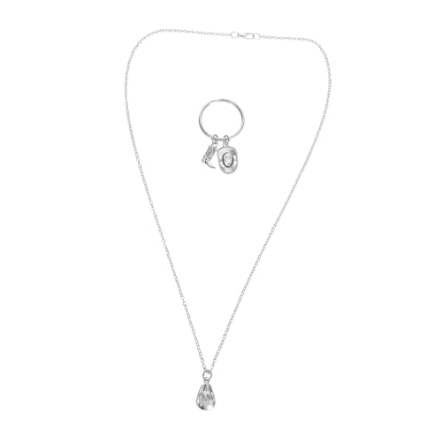 BESPORTBLE Western Cowgirl Schmuck Set Schlüsselanhänger und Halskette mit Robustem Cowboyhut Stiefel-anhänger Langlebiges Metall Vielseitiges Western-accessoire für Damen und Geschenke von BESPORTBLE