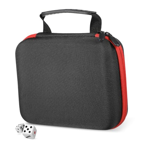 BESPORTBLE Würfel Organizer Tasche Tragbare Zipper Würfelhalter mit Fächern für Brettspiele Praktische Aufbewahrungslösung für Würfel und Zubehör von BESPORTBLE