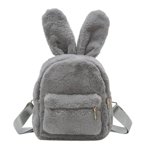 BESPORTBLE Plüsch Rucksack Für Mädchen Lässiger Hasenohrrucksack Mit Schultertasche Reise Tasche Lagerung Tasche Mit Reißverschluss von BESPORTBLE