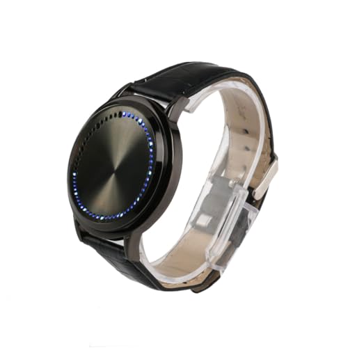 BESPORTBLE Ziffernblatt LED Touchscreen Armbanduhr mit PU Band Energieeffiziente Digitale Uhr für Herren Damen für Täglichen Gebrauch von BESPORTBLE