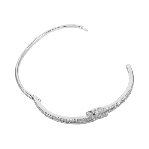 BESPORTBLE Armreif Für Damen Im Schlangenstil Mit Funkelndem Zirkonia Formelles Armband Als Brautschmuck Für Hochzeitsfeiern Trendiges Modeschmuckstück Für Frauen von BESPORTBLE