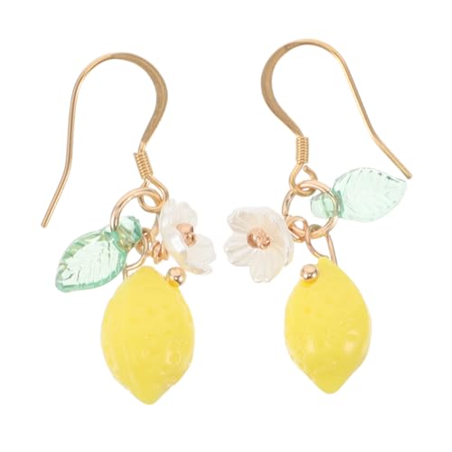 BESPORTBLE Zitronen Ohrstecker Damen Leichtes Schmuckstück Frucht Design Handgefertigt Hypoallergen Alltagsschmuck Sommer Casual Accessoire von BESPORTBLE