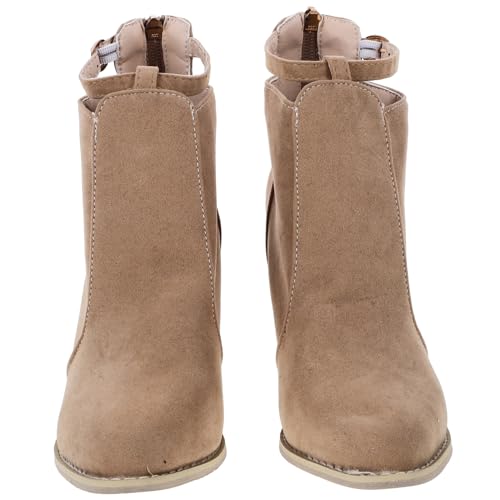 BESPORTBLE klobige High Heels Herbststiefel Schuhe für Frauen Damenschuhe Stiefeletten schuhe für damen elegant Anzugstiefel für Damen Frauenstiefel kurze Stiefel Booties für Frauen von BESPORTBLE