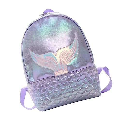 BESPORTBLE -meerjungfrau -rucksack Tasche Mädchen Reiserucksack Studentenrucksack Violett von BESPORTBLE