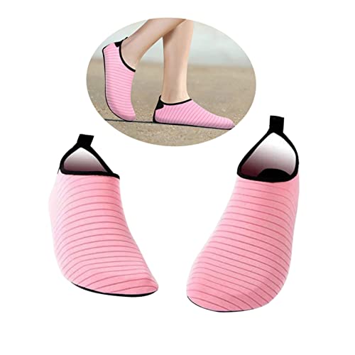 BESPORTBLE rutschfeste Silikonsocken Zimmersocken Verdickte Fitness Und Tanzsocken Für Damen Und Herren Fußabdeckung Rosa von BESPORTBLE