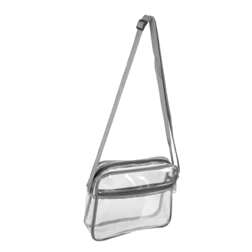 BESPORTBLE Transparente Umhängetasche Reiseutensilien Einkaufstasche Make-up-umhängetasche Transparente Kleine Tasche Umhängetasche Für Damen Einkaufshandtasche Tragbar Reisen Reisetasche PVC von BESPORTBLE