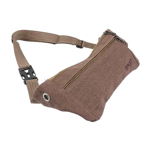 BESPORTBLE wasserdichte Sport Bauchtasche Aus Canvas Für Herren Und Damen Multifunktionale Hüfttasche Für Laufen Radfahren Und Wandern Leichte Handytasche Kaffee Farbe von BESPORTBLE