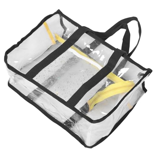 BESPORTBLE wasserdichte Transparente Strandtasche Reise-aufbewahrungsbeutel Mit Reißverschlusstasche Großes Fassungsvermögen Für Damen Tragbar Für Strand Schwimmen Und Reisen von BESPORTBLE