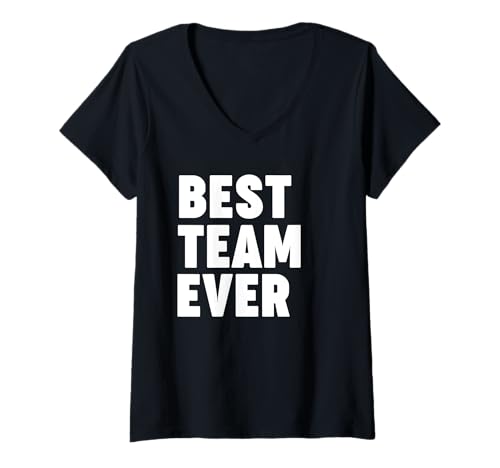 Damen Bestes Team Aller Zeiten T-Shirt mit V-Ausschnitt Damen Bestes Team Aller Zeiten T-Shirt mit V-Ausschnitt von BEST TEAM EVER