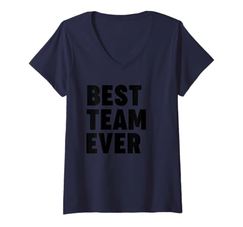 Damen Bestes Team Aller Zeiten T-Shirt mit V-Ausschnitt Damen Bestes Team Aller Zeiten T-Shirt mit V-Ausschnitt von BEST TEAM EVER