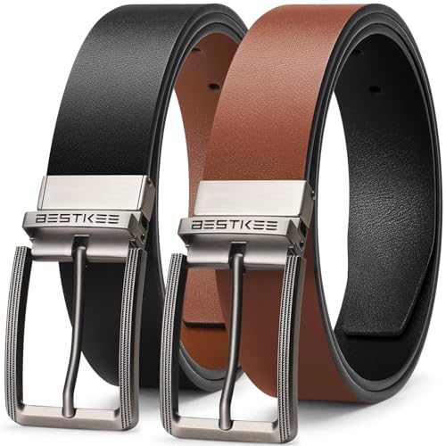 BESTKEE Gürtel Herren, Ledergürtel herren, 35mm Herrengürtel, Männer gürtel,Anzuggürtel, Jeansgürtel für Männer, Beidseitige Nutzung des Gürtels BESTKEE Gürtel Herren, Ledergürtel herren, 35mm Herrengürtel, Männer gürtel,Anzuggürtel, Jeansgürtel für Männer, Beidseitige Nutzung des Gürtels von BESTKEE