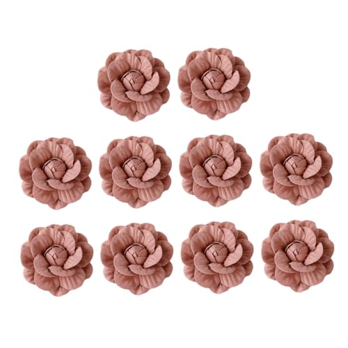 BESTOYARD 10stücke Blumenkopfschmuck Aus Mikrofaser Für Diy-haar Und Kleidungsdekoration Blumen Accessoire Für Kostüme Und Kreationen von BESTOYARD