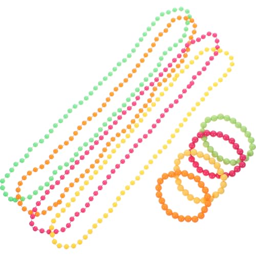 BESTOYARD Neon Bead Halskette Farbe Bead Armband Kostümzubehör BESTOYARD Neon Bead Halskette Farbe Bead Armband Kostümzubehör von BESTOYARD