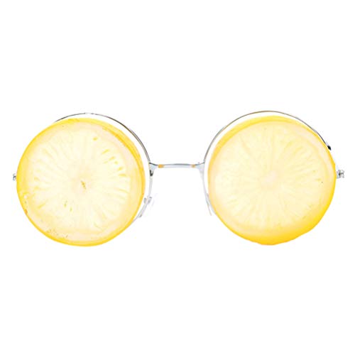 BESTOYARD Sonnenbrille Lustige Zitrone Makeup Brille Dance Party Brillen für Party (Gelb) von BESTOYARD